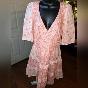 American Eagle pink floral dress